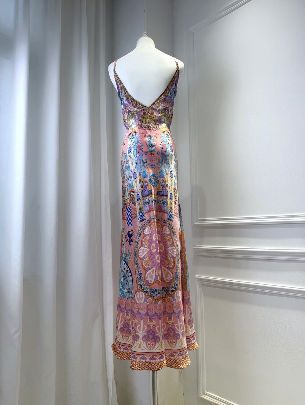 CAMILLA Printed silk-satin maxi dress - Picture 11 of 14
